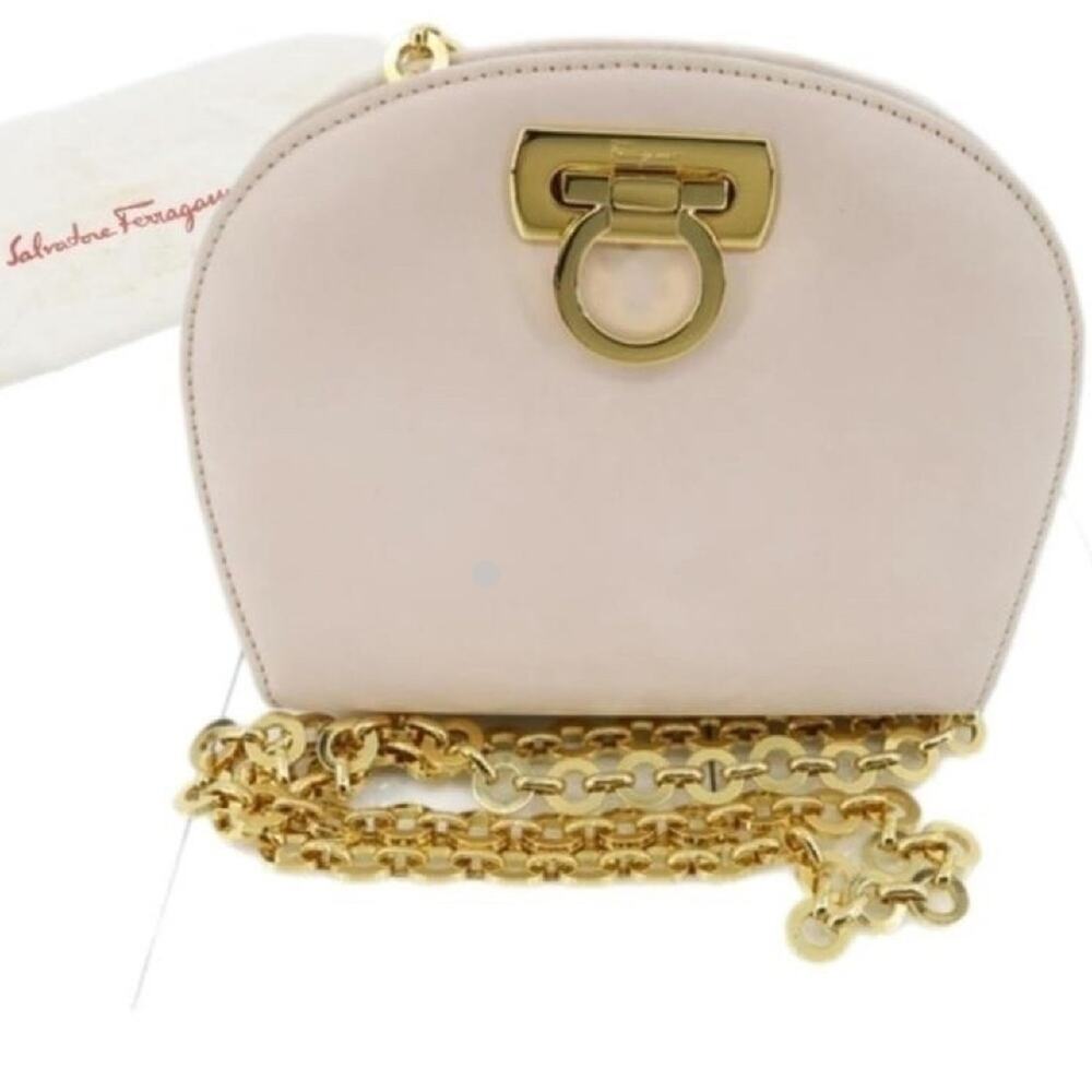 Ferragamo Mini Gancini Chained Shoulder Bag